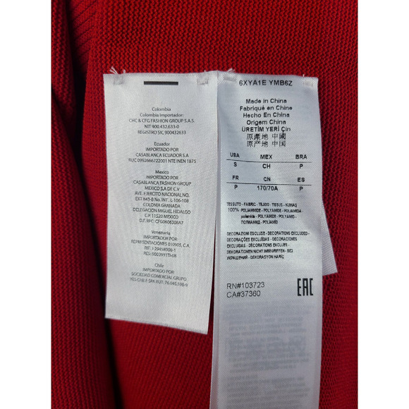 Armani Exchange Textured Knit Fit & Flare Mini Dress Size Small NWT - Picture 8 of 9